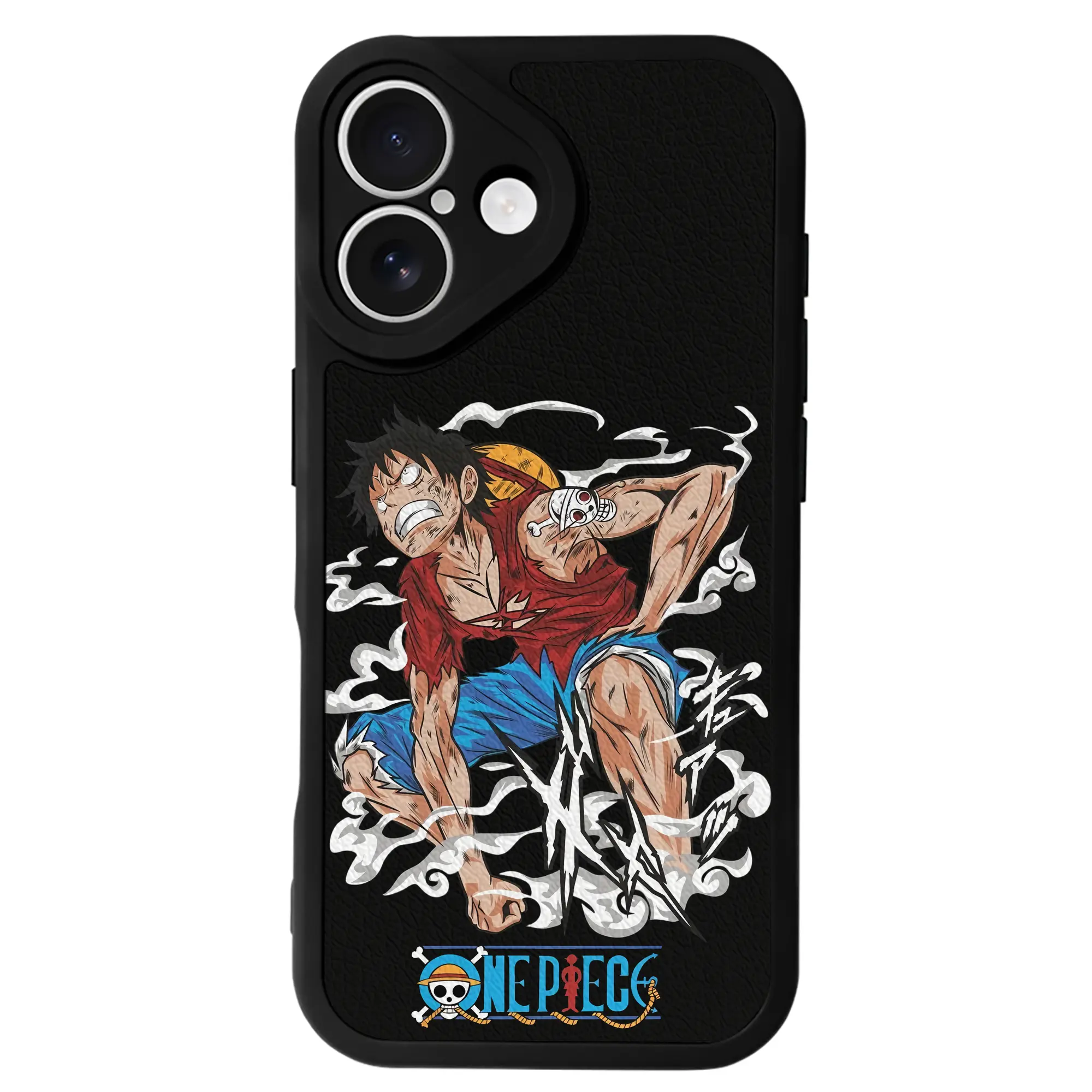 ワンピース グッズ モンキー・D・ルフィ - IPhone 16シリーズ対応 ・ シリコンスマホケース ・ レザー調 ・ 高精度フィット ・ 耐衝撃 ・ ワイヤレス充電対応 ・ 精密カット